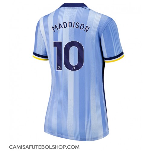 Camisa de time de futebol Tottenham Hotspur James Maddison #10 Replicas 2º Equipamento Feminina 2024-25 Manga Curta